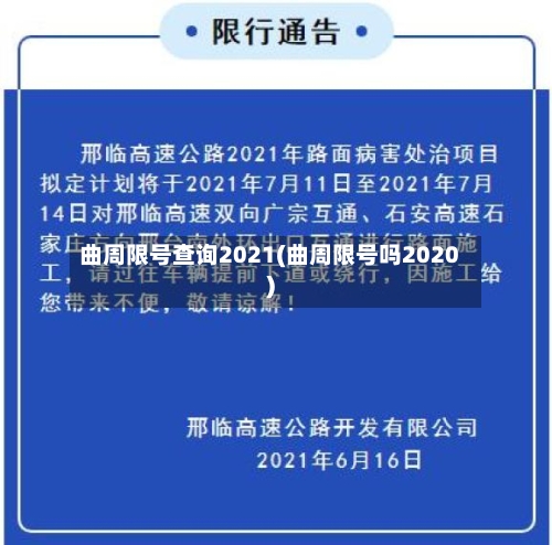 曲周限号查询2021(曲周限号吗2020)-第2张图片