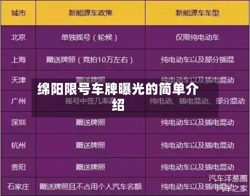 绵阳限号车牌曝光的简单介绍-第2张图片