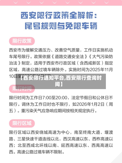 【西安限行通知平台,西安限行查询时间】