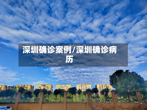 深圳确诊案例/深圳确诊病历-第3张图片