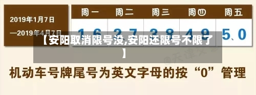 【安阳取消限号没,安阳还限号不限了】-第3张图片