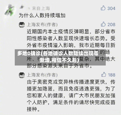 多地0确诊(各地确诊人数陆续出现零新增,相信不久后)-第3张图片