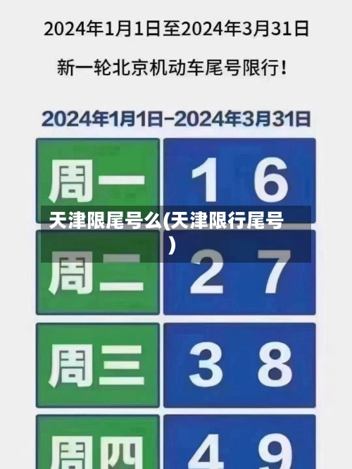 天津限尾号么(天津限行尾号)