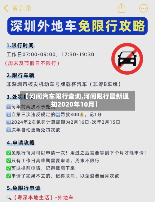 【河间汽车限行查询,河间限行最新通知2020年10月】