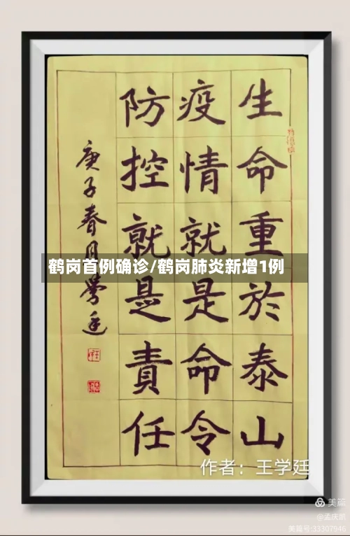鹤岗首例确诊/鹤岗肺炎新增1例