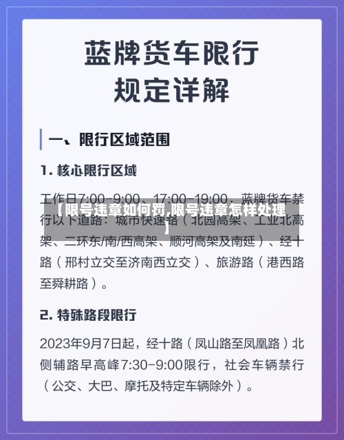 【限号违章如何罚,限号违章怎样处理】-第2张图片