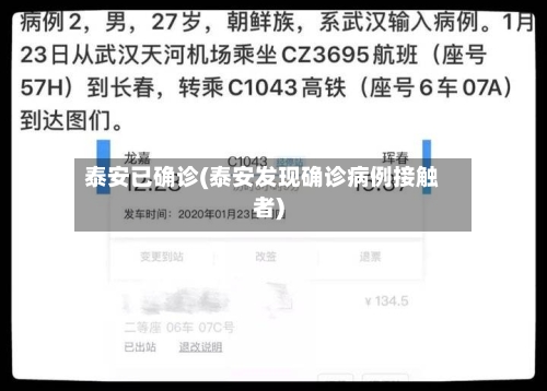 泰安已确诊(泰安发现确诊病例接触者)-第2张图片