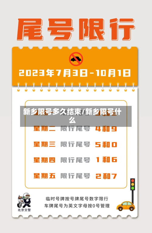 新乡限号多久结束/新乡限号什么-第3张图片