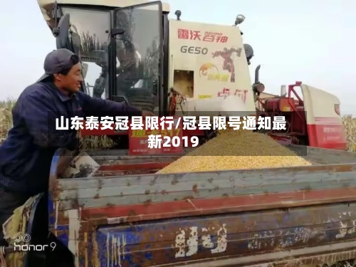 山东泰安冠县限行/冠县限号通知最新2019-第2张图片