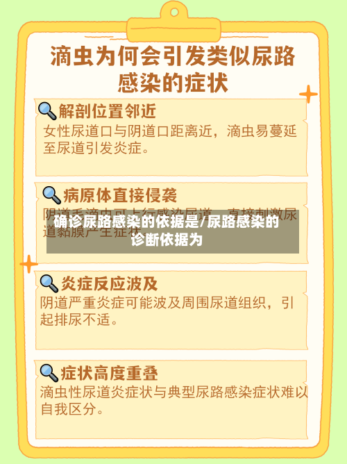 确诊尿路感染的依据是/尿路感染的诊断依据为