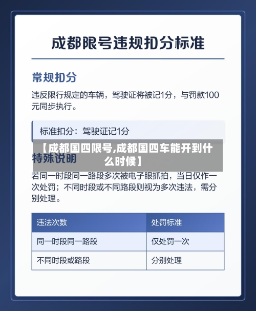 【成都国四限号,成都国四车能开到什么时候】-第2张图片