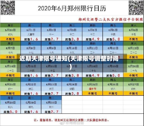 近期天津限号通知(天津限号调整时间)-第2张图片