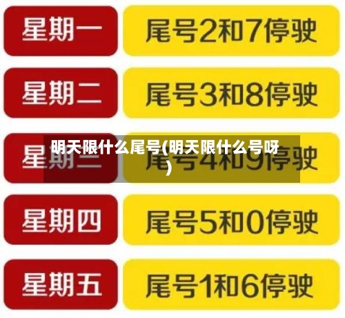 明天限什么尾号(明天限什么号呀)-第3张图片