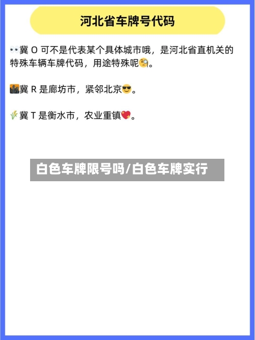 白色车牌限号吗/白色车牌实行-第3张图片