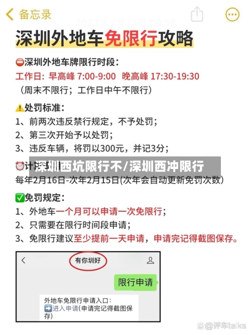 深圳西坑限行不/深圳西冲限行