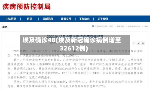 埃及确诊48(埃及新冠确诊病例增至32612例)-第2张图片