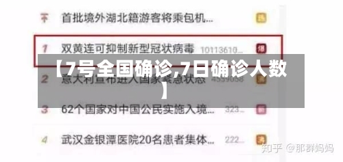 【7号全国确诊,7日确诊人数】