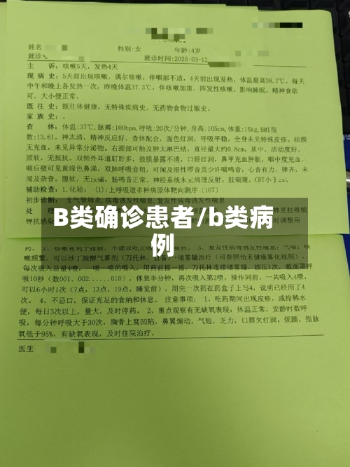 B类确诊患者/b类病例-第2张图片
