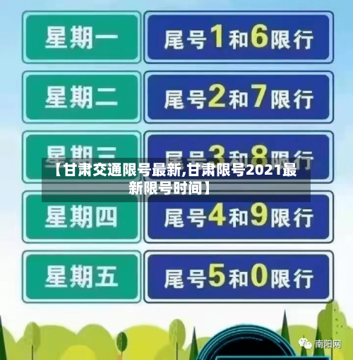 【甘肃交通限号最新,甘肃限号2021最新限号时间】-第2张图片