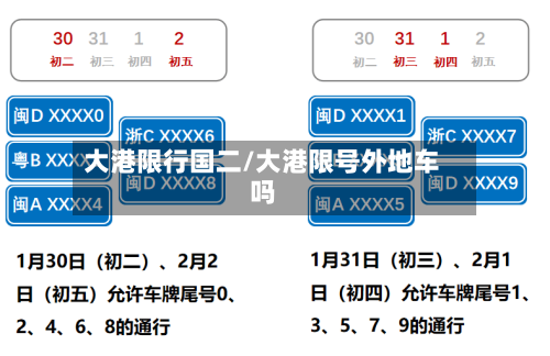 大港限行国二/大港限号外地车吗