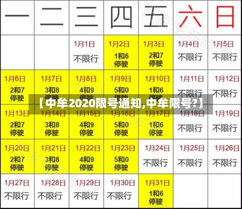 【中牟2020限号通知,中牟限号?】-第3张图片