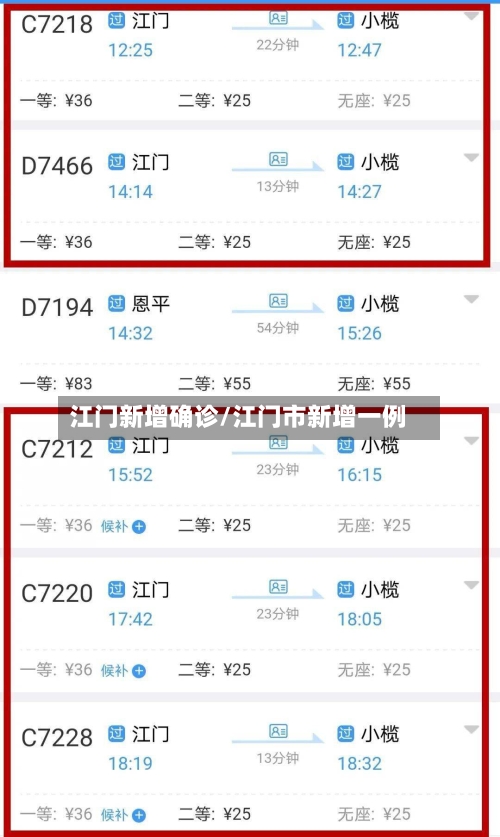 江门新增确诊/江门市新增一例