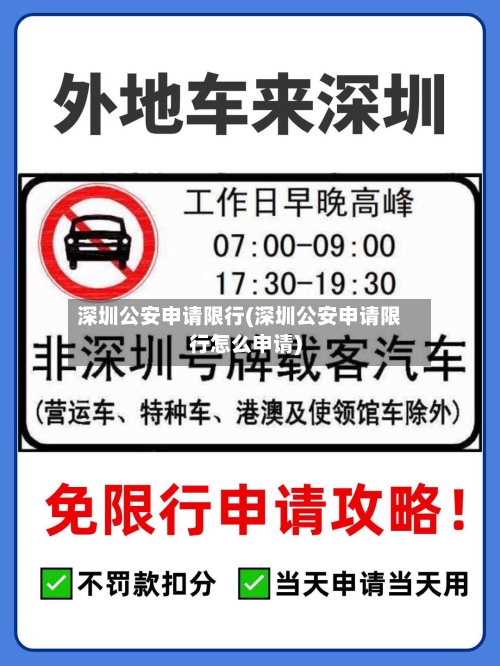 深圳公安申请限行(深圳公安申请限行怎么申请)-第3张图片