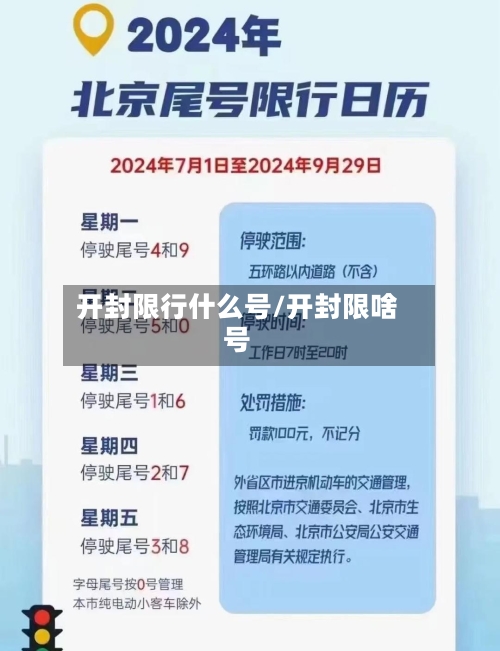 开封限行什么号/开封限啥号-第2张图片