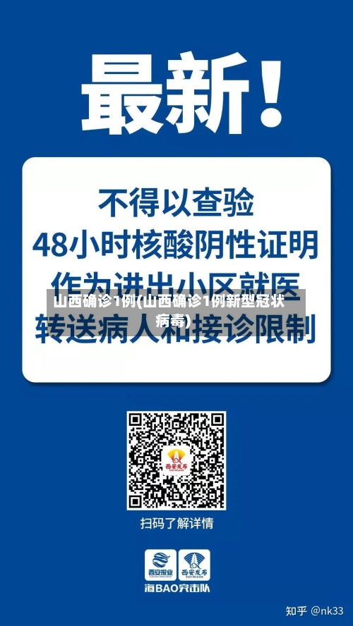 山西确诊1例(山西确诊1例新型冠状病毒)