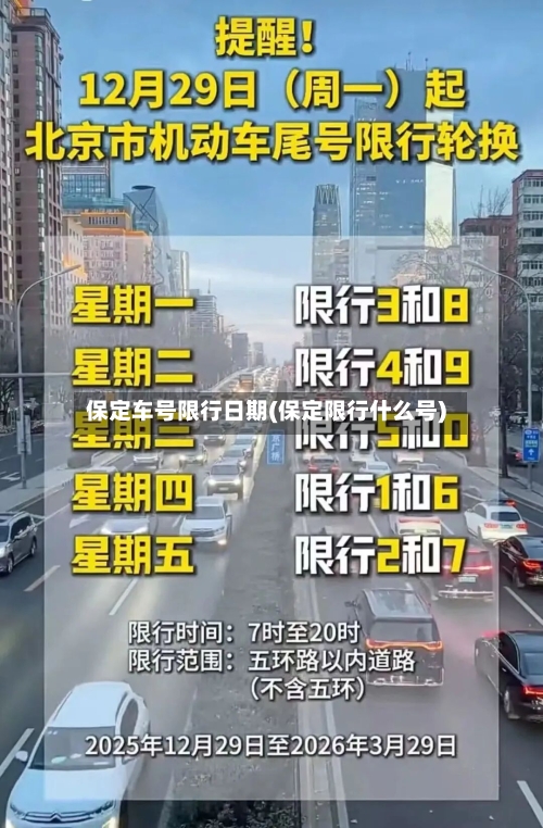 保定车号限行日期(保定限行什么号)-第3张图片