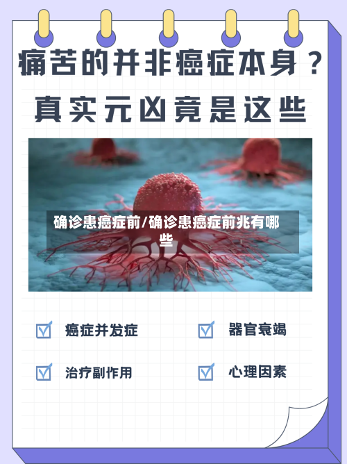 确诊患癌症前/确诊患癌症前兆有哪些