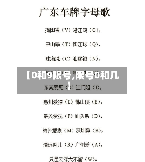 【0和9限号,限号0和几】