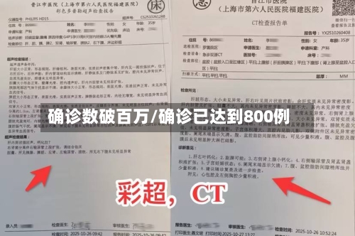 确诊数破百万/确诊已达到800例