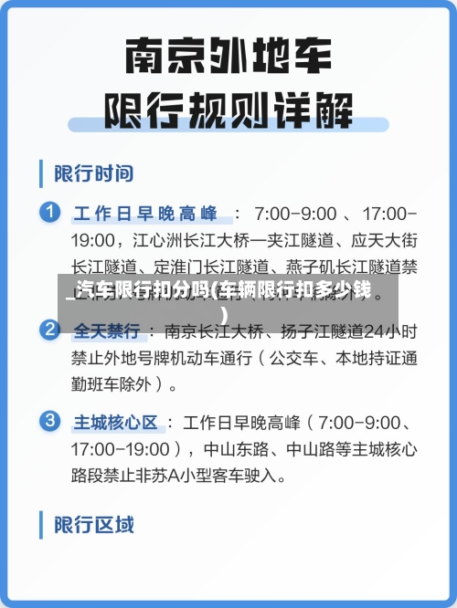 _汽车限行扣分吗(车辆限行扣多少钱)