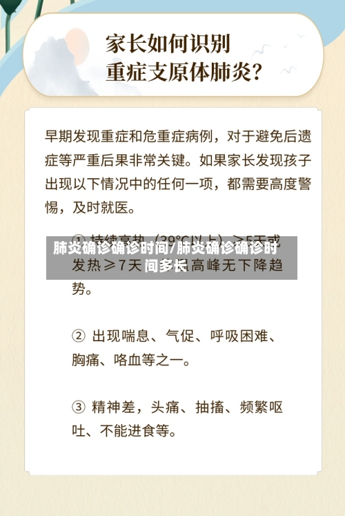 肺炎确诊确诊时间/肺炎确诊确诊时间多长-第3张图片