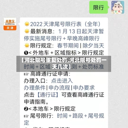 【河北限号重复处罚,河北限号处罚一天几次】-第2张图片