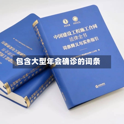 包含大型年会确诊的词条