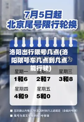 洛阳出行限号几点(洛阳限号车几点到几点能行驶)