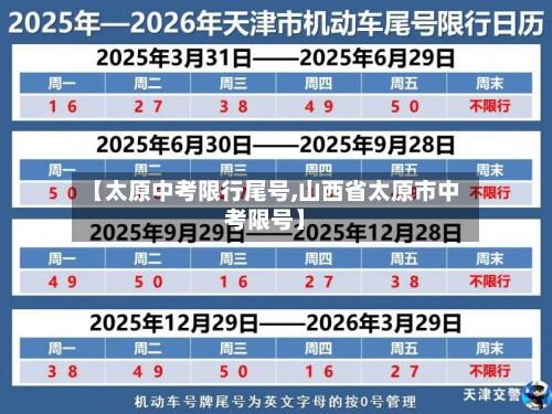 【太原中考限行尾号,山西省太原市中考限号】-第3张图片