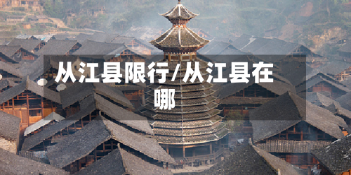 从江县限行/从江县在哪-第3张图片