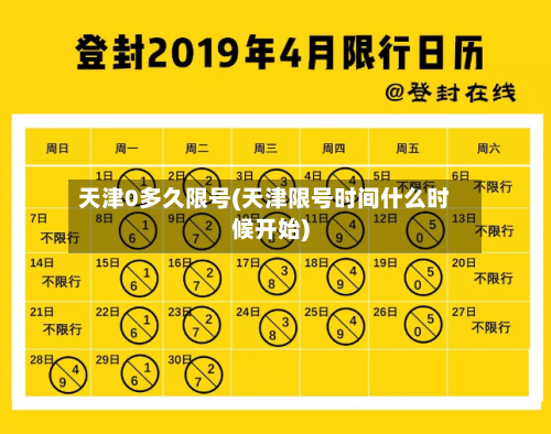天津0多久限号(天津限号时间什么时候开始)-第3张图片