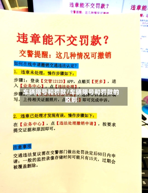 车辆限号和罚款/车辆限号和罚款的区别