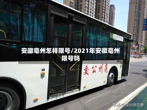 安徽亳州怎样限号/2021年安徽亳州限号吗-第2张图片