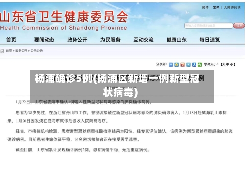 杨浦确诊5例(杨浦区新增一例新型冠状病毒)-第3张图片