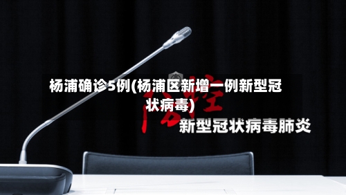杨浦确诊5例(杨浦区新增一例新型冠状病毒)-第2张图片