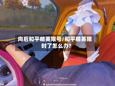 向后和平精英限号/和平精英限时了怎么办?-第3张图片