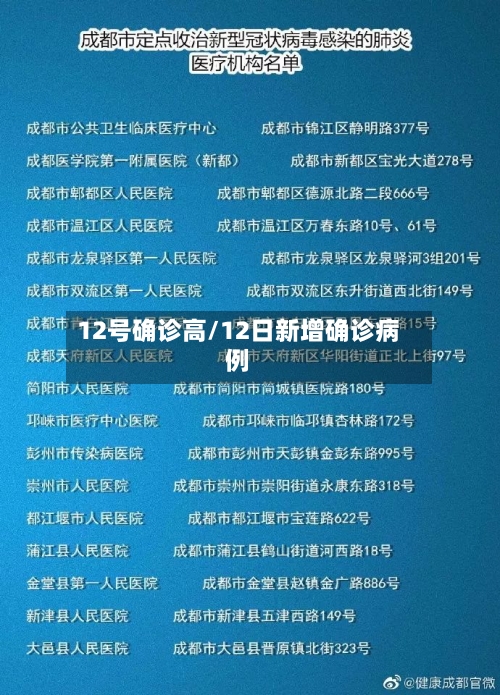 12号确诊高/12日新增确诊病例