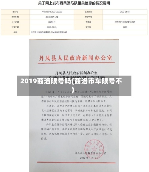 2019商洛限号吗(商洛市车限号不)