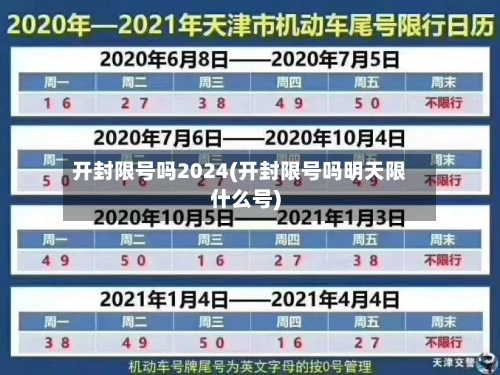 开封限号吗2024(开封限号吗明天限什么号)