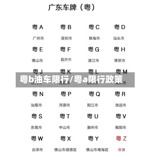 粤b油车限行/粤a限行政策